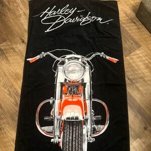 *Rare Vintage Harley Davidson Motorcycles Beach Towel 27” x 52”